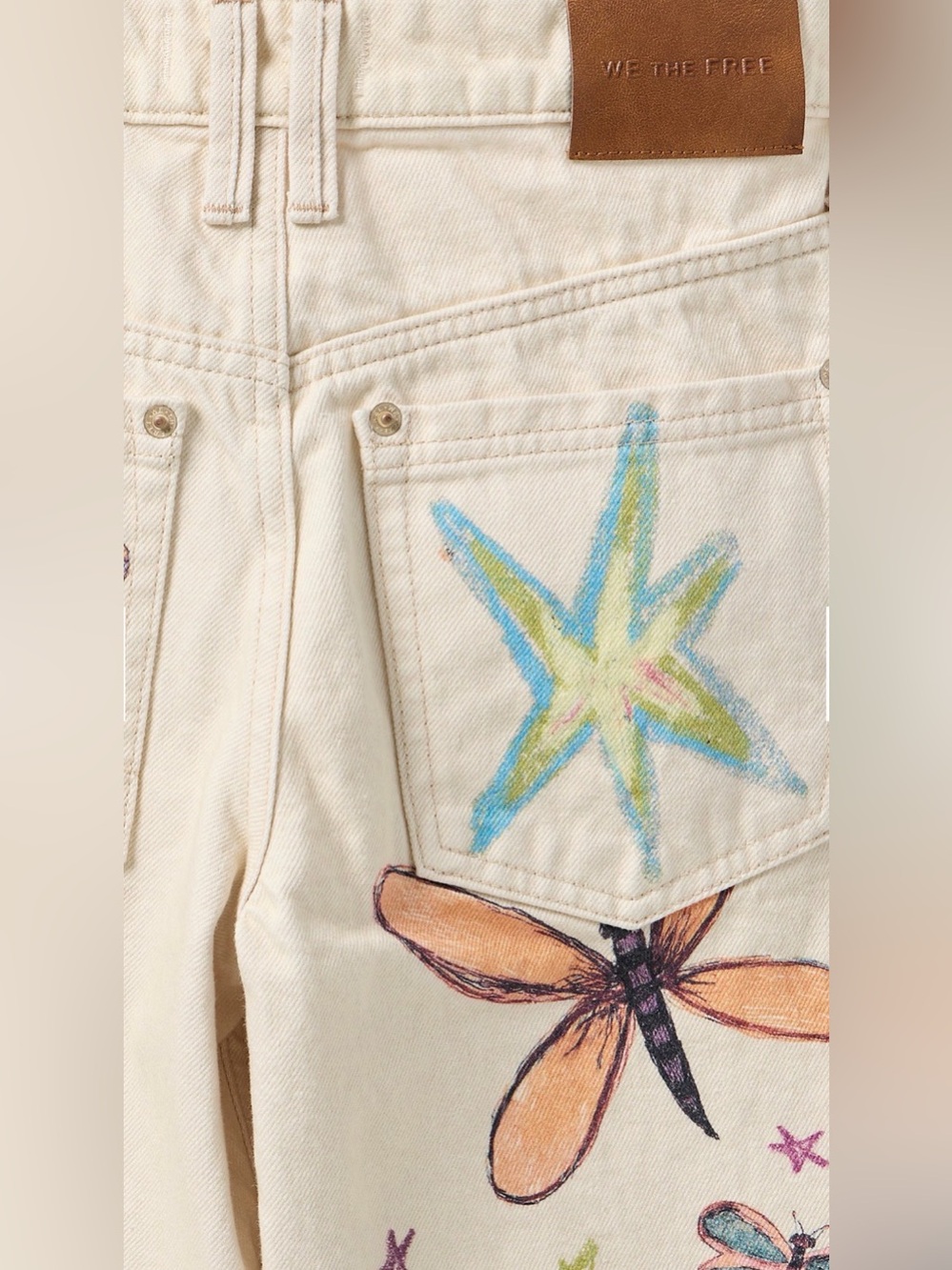 Free People WTF Tennessee Low Rise Illusions Dragonfly Jeans
Size 28 - Picture 5 of 6